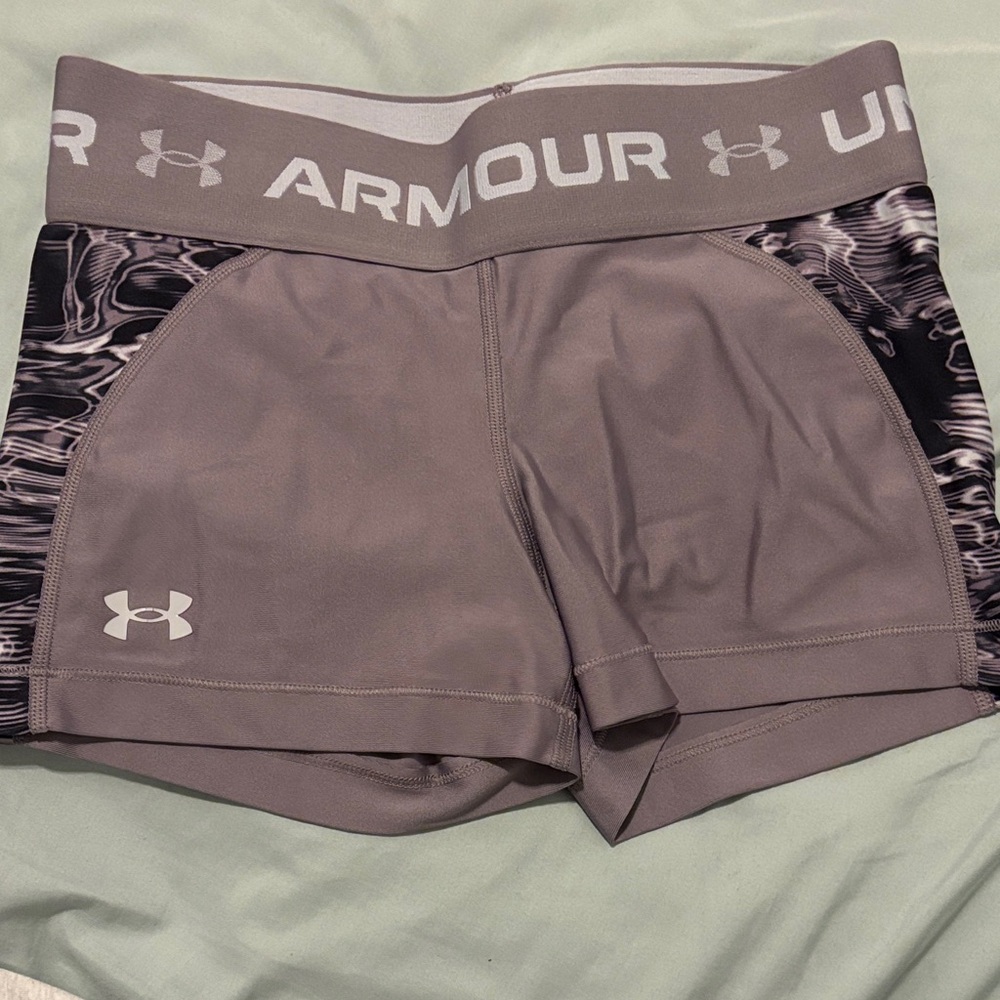 Under Armour Women's Athletic Shorts in Purple  and Black